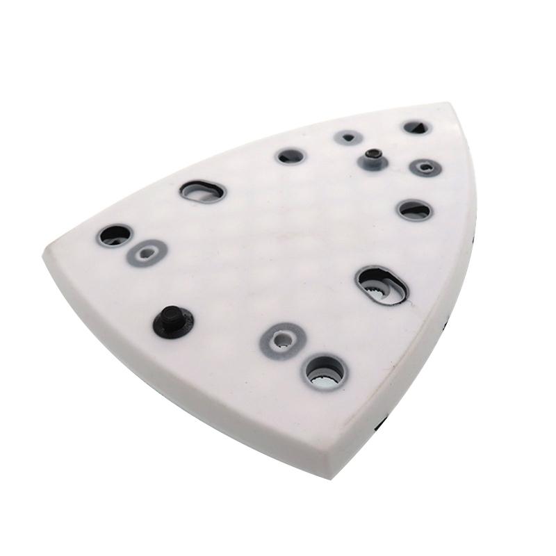 4 Nail 7 Holes Polishing Disc Practical Triangular Hook & Loop Sanding Pad Replacement Plate for DTS 400-REQ