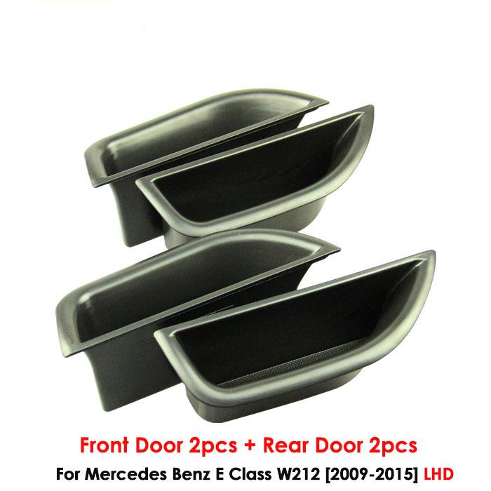 For Mercedes - Benz E Class E200 E260 E300 E320 W212 W213 C207 2009-2015 Car-styling Accessories Door Storage Box Organizer Tray