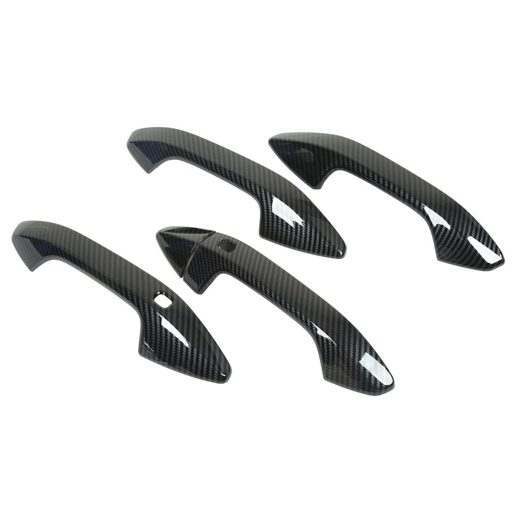 Car Exterior Door Handle Cover Carbon Fiber Style Outside Pull Out Handle Protector Cover Trims