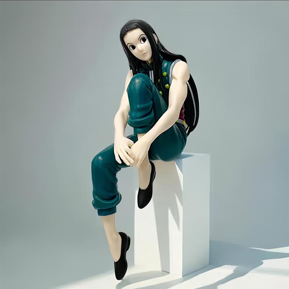 11.5-14cm Hunter×Hunter Anime Figure Kurapika Action Figure Chrollo Illumi Hisoka Figurine Collection Noodle Stopper Model Toys