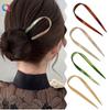 Set of 4 Kanzashi Kanzashi Hair Hair Japanese Hair Combs U-shaped Hairpins, Parts, U-pins, Plastic, Acetate, Shiny, Large, Ornaments, Accessories,