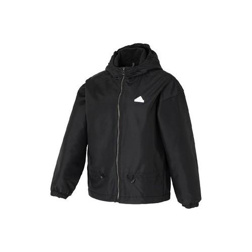 

adidas Solid Color Logo Casual Sports Jacket for Women - Black S чёрный