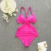 Jednodílné plavky Tankini Halter Velké velikosti Brazil Beach Push-Up plavky Body s vysokým pasem Monokiny Bikiny