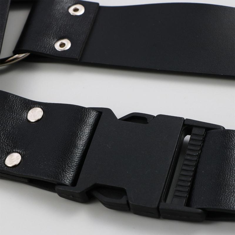 Punk Leather Harness Belt Underbust Corset Top With Strap Leather Suspender Belt Clubwear For Women To Wear Out
