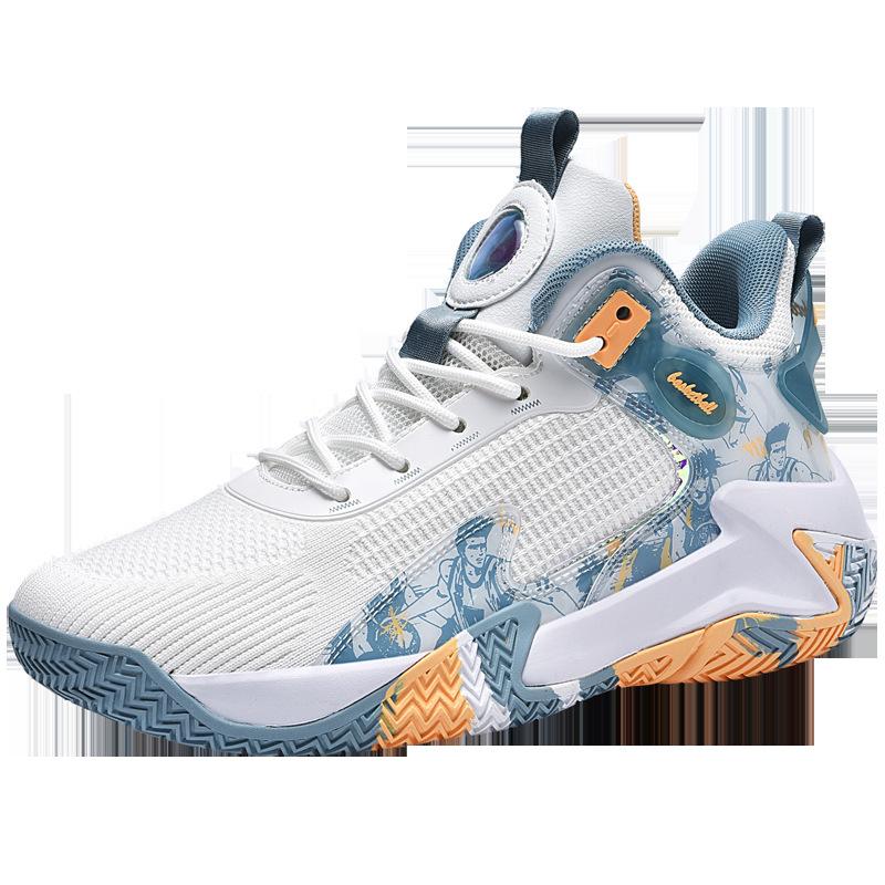 Neue Studenten Basketballschuhe Herrenschuhe Echter Kampf Jugend Dämpfung Gummisohle Ältere Kinder Sportschuhe Körpertest Sneaker