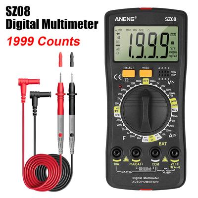 Professionelles Multimeter SZ08 Digitales Multimeter Ultradünne Aufbewahrung Handheld-Tester Auto Voltmeter AC DC 220V Widerstand