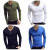 Cămăși cu mânecă lungă pentru bărbați Cămașă clasică Tricou subțire Topuri Tricou solid pentru sală de fitness ocazională