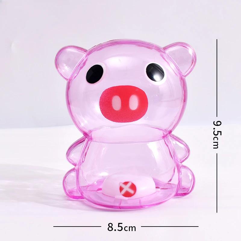 

Прозрачный пластиковый креативный мультфильм Копилка украшение для гостиной детские игрушки подарок Копилка декоративный домашний декор