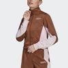 Adidas Originals Cropped Coats Women's Brown Stand Collar Moderate HL0068