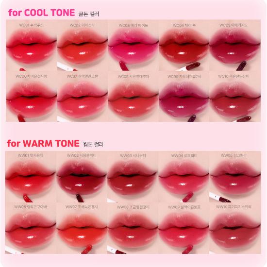 MOOLDA Tattoo Fixing Lip Water Tint — Long-Lasting Stain Lip Tint Warm Tone Color 10