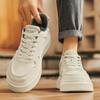 Herbst und Winter neue Arbeit Freizeit vielseitig dicksohlige erhöhende Herren-Board-Schuhe täglich Outdoor-Sport weiße Schuhe Herrenschuhe
