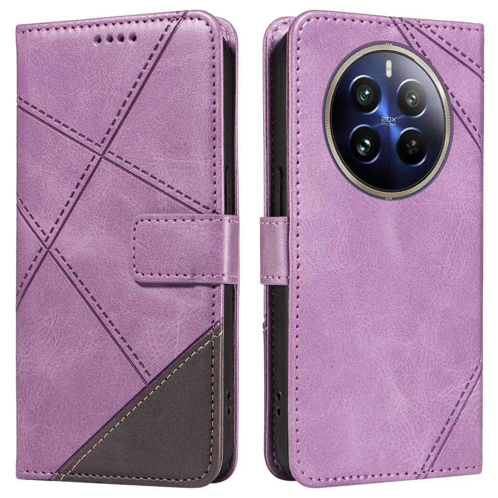 For Realme 13 Pro 5G (Global)/13 Pro+ 5G (Global)/P1 Pro 5G/12 Pro 5G/12 Pro+ 5G Case Leather Wallet Phone Cover with Strap