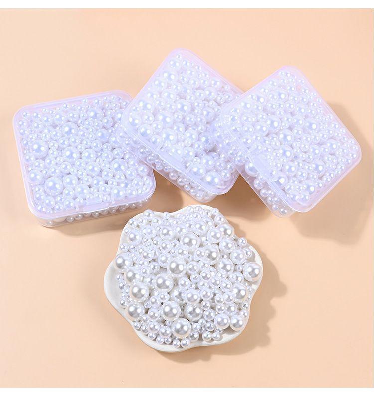 DIY High-Gloss ABS Imitation Pearl Beads for Nail Art & Phone Decor