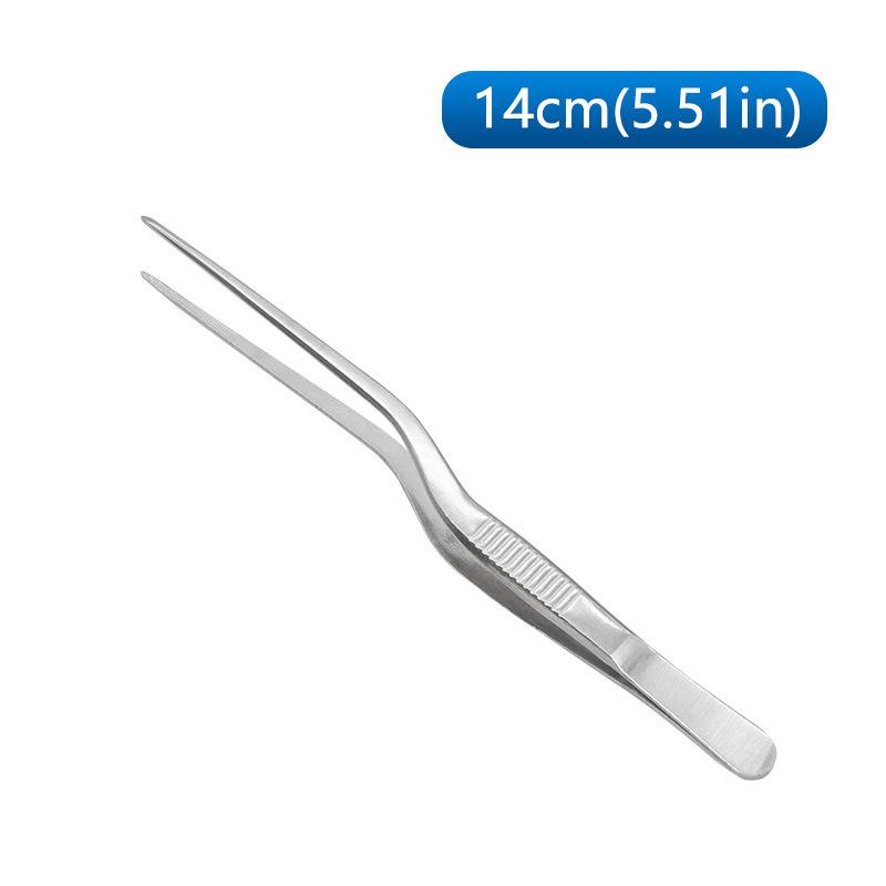 Stainless Steel Gun-Shaped Ear Tweezers with Anti-Slip Handle, Available In 14cm, 16cm, and 20cm Sizes