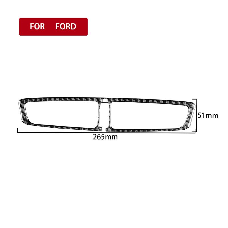 For Ford Escape Kuga 2013 2014 2015 2016 Carbon Fiber Accessories Car Interior Automatic Climate Control Panel Trim Sticker