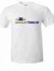 American Trans Air ATA Retro Logo Tee US Airline Blue Gold White Cotton T-Shirt