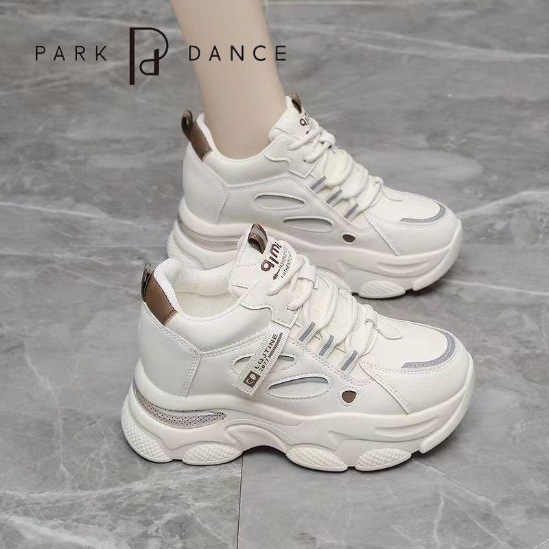 Fashion inner height increase dad shoes women's 2025 autumn new lightweight non-slip platform casual shoes soft-soled sports shoes women