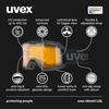 Uvex Ski and Snowboard Double Glasses Element Free Size Children's Goggles, Lens, Anti-Fog, Compatible, LGL, Black,