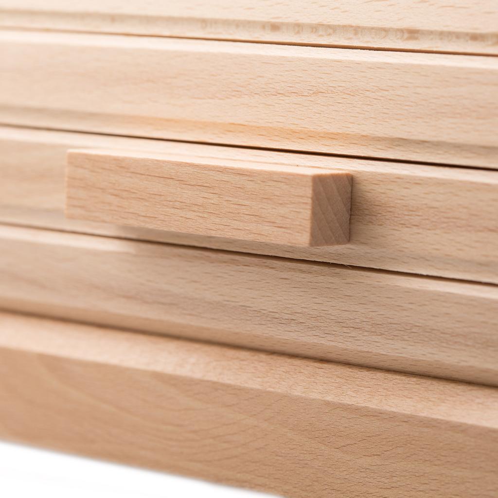 KADAX Brotdose Holz für Brot Gebäck Natur Groß