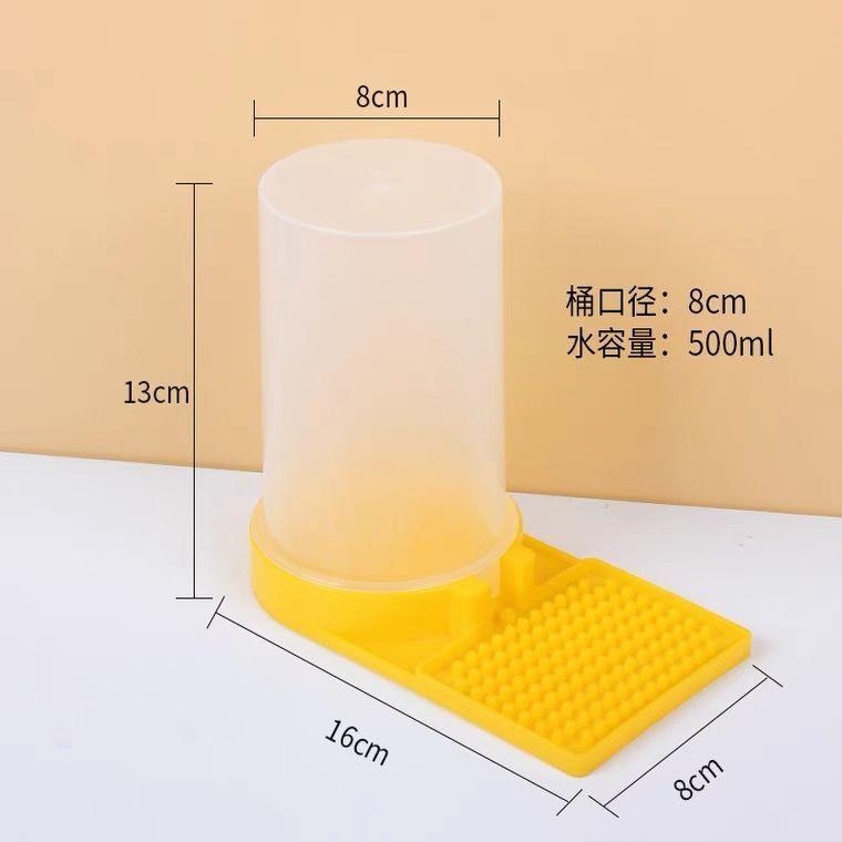 Clear Visible 500ml Bee Feeder Honey Bee Feeders Drinking Water Waterer Watering Bees Tools Supplies Feeding Plastic Bee Drinker Tool