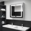 Day and Night - Day and Night Bathroom Cabinet with LED Mirror 80x12.2x68 Cm