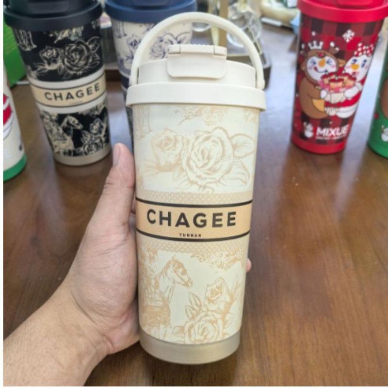 2025 500ml 18oz New Fashion Trend 316 Stainless Steel Insulated Cup Coffee Cup Portable Handle Gift Cup