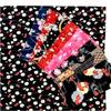 Kyosuke Japan-made small furoshiki cotton 100 approximately 5353cm bento cross machine washable Japanese pattern classical fabric Waraku Usagi red