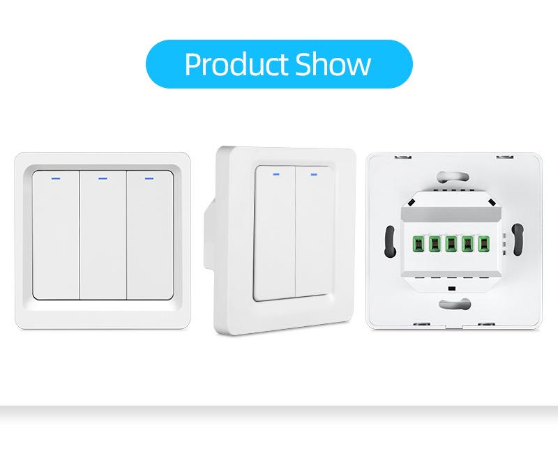 Zigbee Tuya Smart 3-Button Scene Switch with Bluetooth App Control