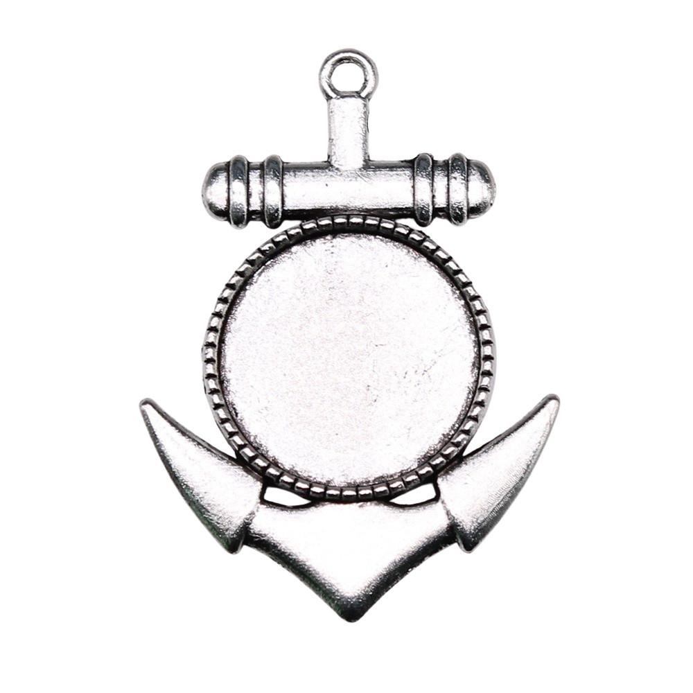 Hodí se pro kulatý 20mm skleněný kabošon Základní lůžko Podložka Bezel Doplňky Díly Chlapecké šperky Cool Dárky Pro