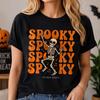 Spooky Dancing Skeleton Halloween T-Shirt, Gildan Heavy Cotton Tee (October Nights)