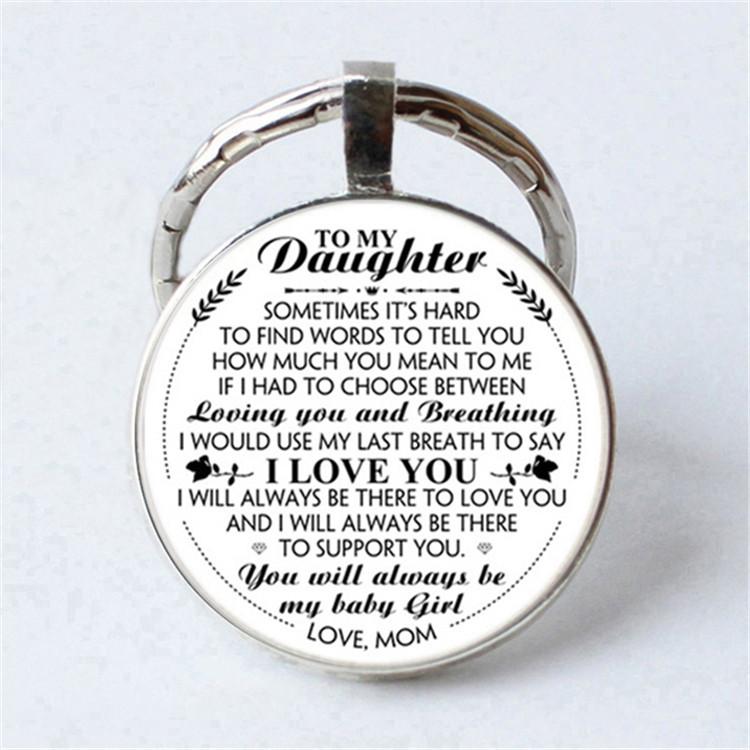 Keychain Accessories Pendant Floral Thanksgiving Text Good Friends Retro Personalized Keychain Gift Pendant