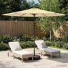 Garden Umbrella with Base 300 X 300 Cm Polyester Rectangular