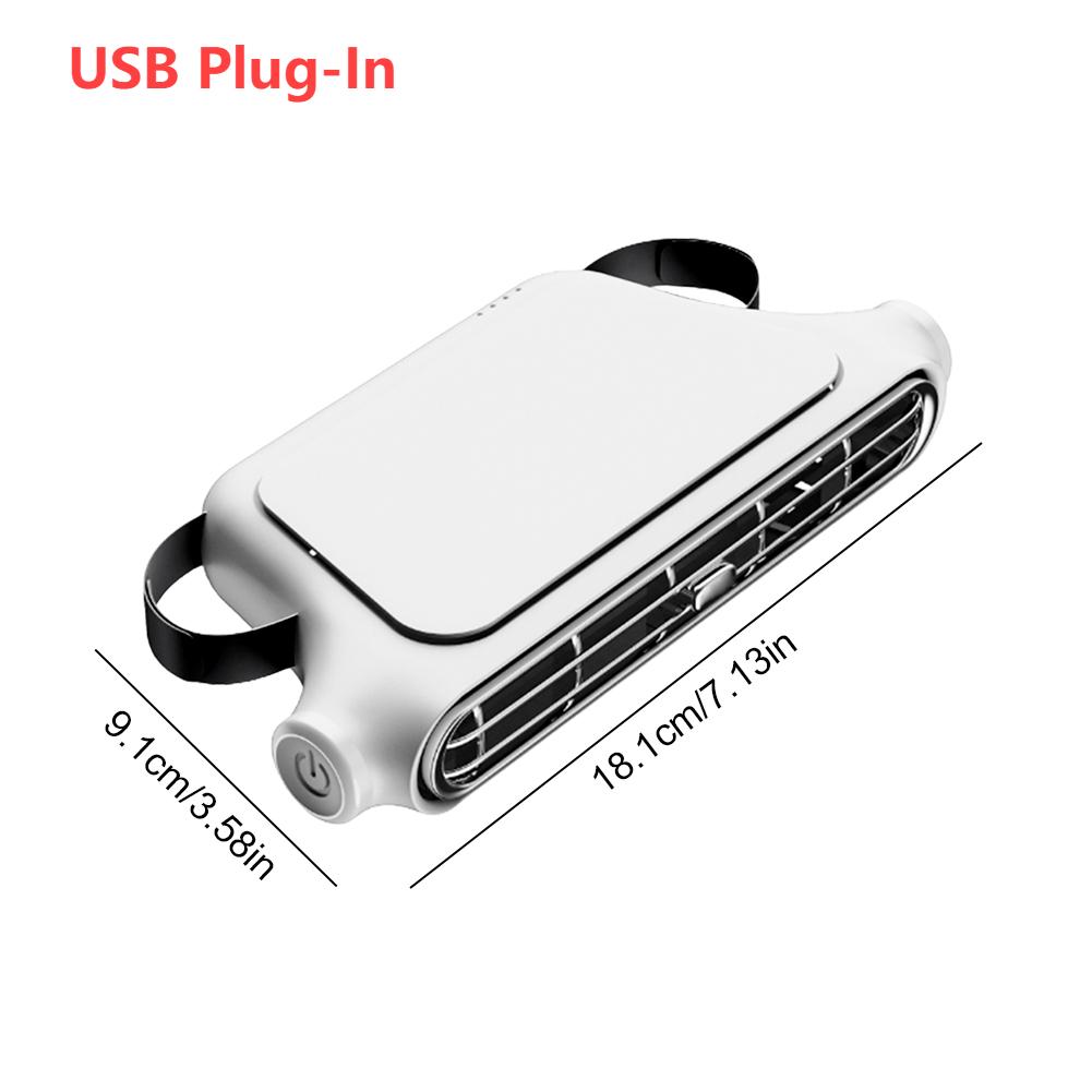 Car Cooling Fan for Backseat 3 Speeds USB/Rechargeable Car Seat Headrest Fan Electric Car Seat Fan for Mini Cars RVs Sedans
