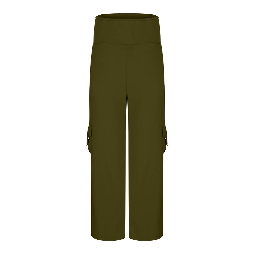 Women's Straight Pants Fashion Casual Pants Nine Point Harlan Pants