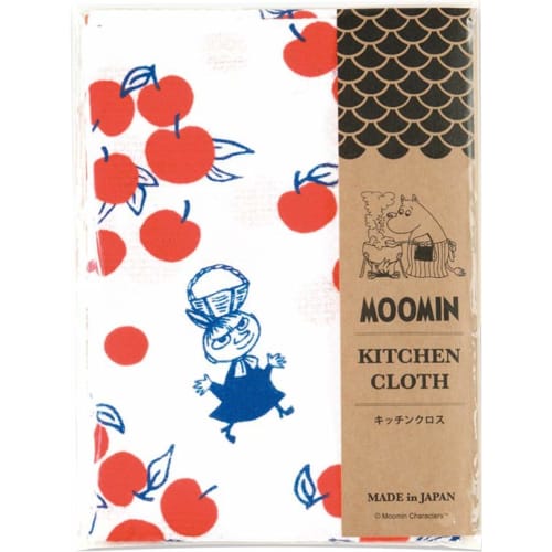 Miyamoto Towel (Miyamoto-towel) Miyamoto Made In Japan Kitchen Cloth, 34 X 70 Cm, Moomin, Little My & Apple, 6086
