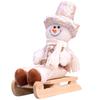 New Christmas decorations Christmas creative champagne sleigh old man snowman tabletop doll ornament sitting doll