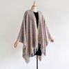 Winter Women Poncho Warm National Style Large Shawl Paisley Print Thickening Blanket Luxury Scarf Female Cloak Pashmina