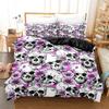 3D digital printing bedding four-piece set three-piece set skull sheet quilt pillow
