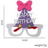 Birthday Delightful Plastic Glasses Featuring Colorful Animal Characters For Party Fun