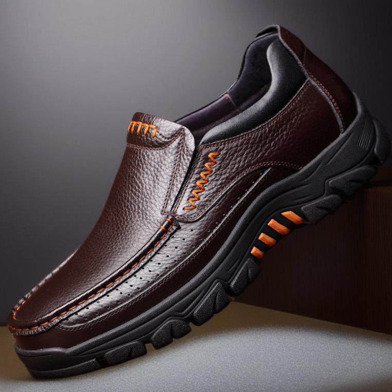 

Весенне-осенние мужские деловые повседневные кожаные туфли, обувь для активного отдыха, обувь больших размеров, модный тренд, универсальные мужские кожаные туфли 47