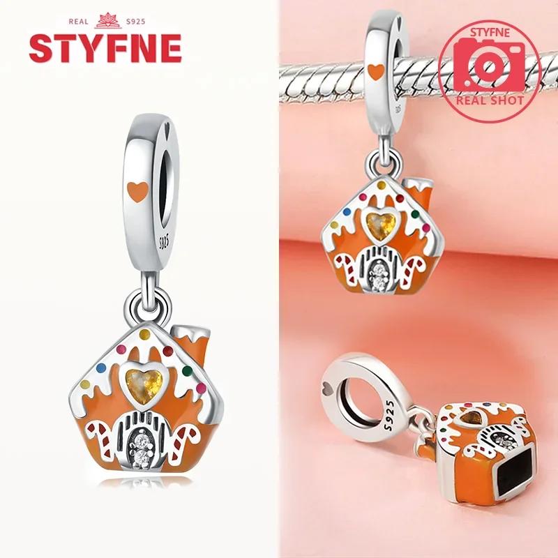 Copperchristmas Gifts Charms Snow Housebeads Christmas Collection Fit Original Bracelet Diy Jewelry Gifts For Women