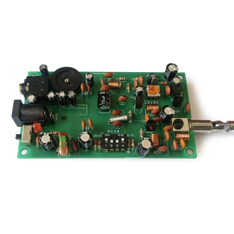 FM Transmitter Circuit Board BH1417F Chip with Antenna Perfect for Electronics Education and Campus Radio Projects