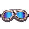 Retro Harley Bronze Motorradbrille - Winddicht, Sanddicht, Offroad-Fahrbrille