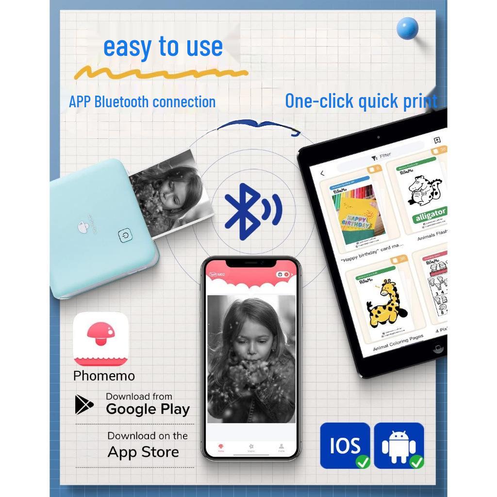 Phomemo M02PRO Portable Bluetooth Mini Sticker Printer