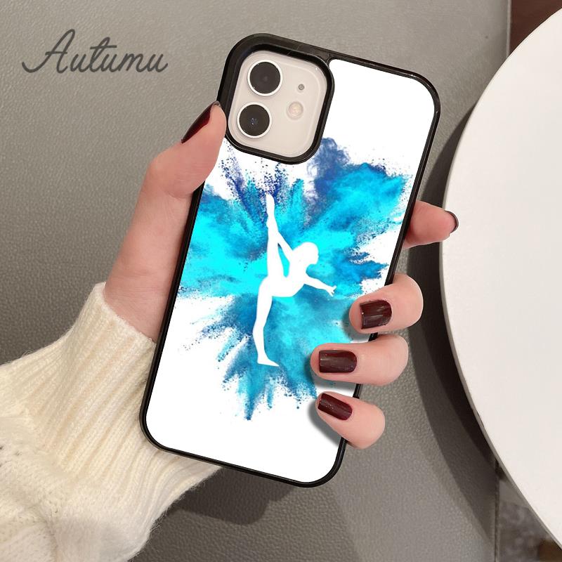 Pouzdro na telefon Dance Gymnastics pro iPhone 11 12 13 14 Pro Max mini X XR XS SE 2020 5 6S 7 8 Plus Kryt krytu Samsung Galaxy S21 S22