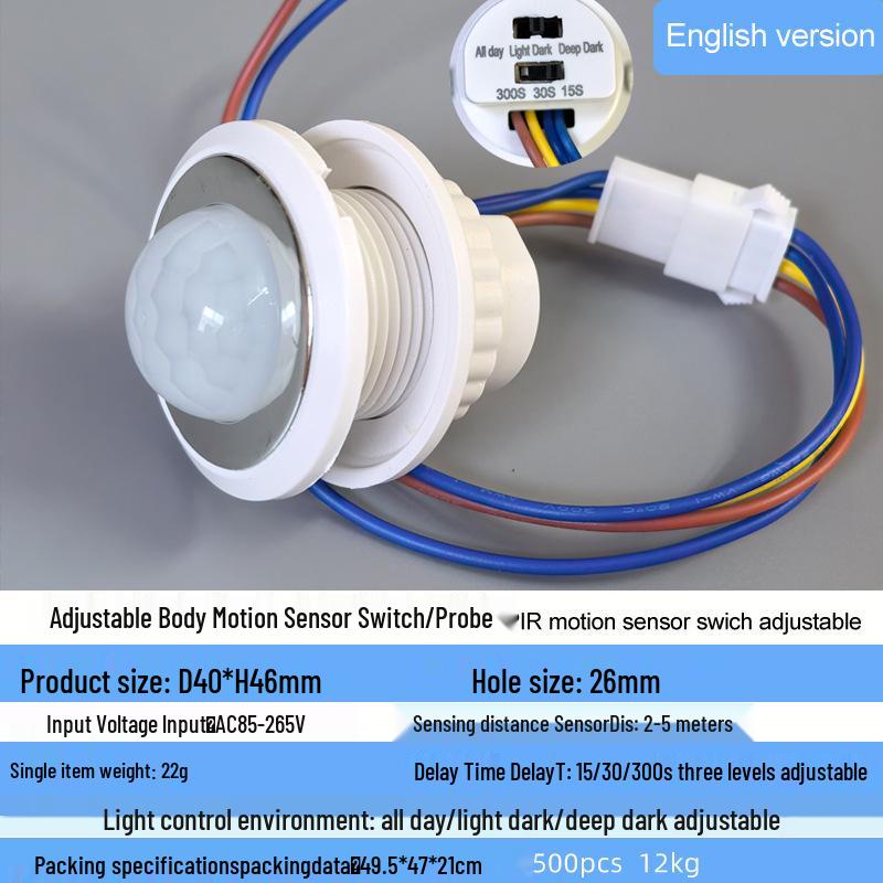 Sufitowa Lampa Infared z Czujnikiem Ruchu Radarowym i Czujnikiem Ciśnienia