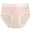 Women's Mid-Waist Ice Silk Seamless Lace Briefs – Breathable and Thin