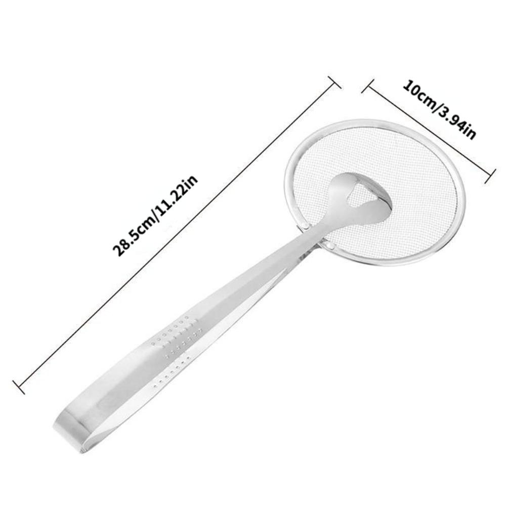 1 Pcs Spoon Oil Scoop Fried Food Scoop Tofu Powder Sieve Strainer Food Oil Clip Kitchen Tools