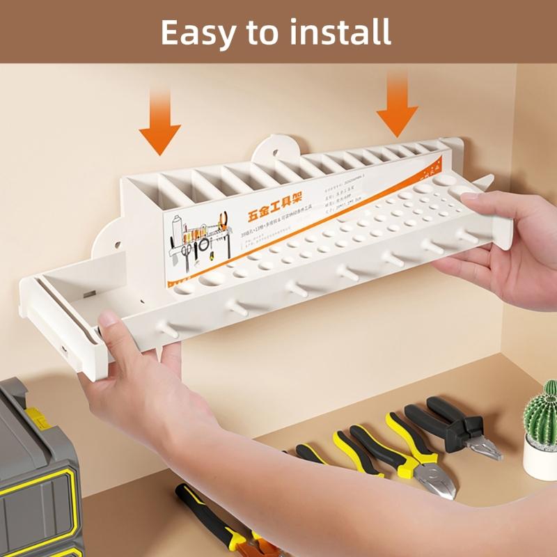 Screwdriver Organizer Wall Mounted Screwdriver Holder Screwdriver Rack Space Saving Wall Screwdriver Stand Hanger