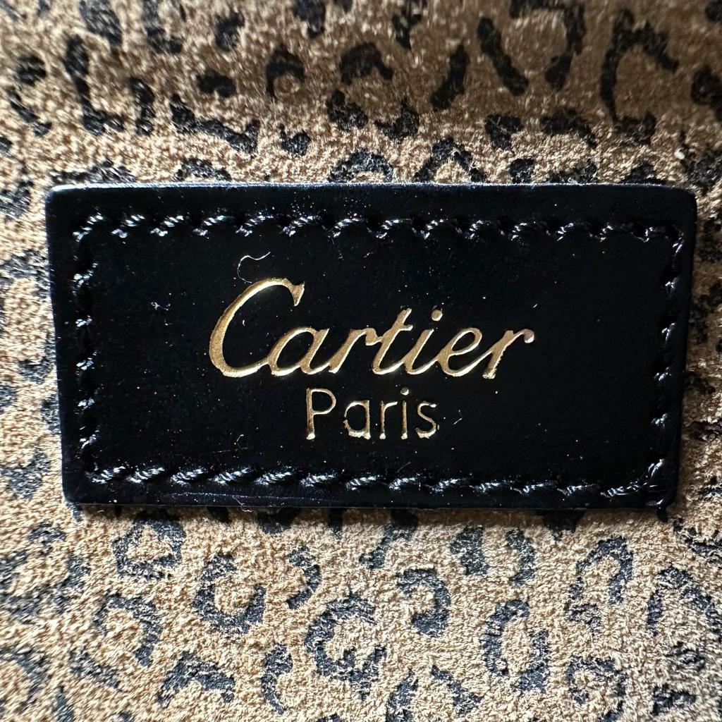 CARTIER PANTHERE Handbag black Women used